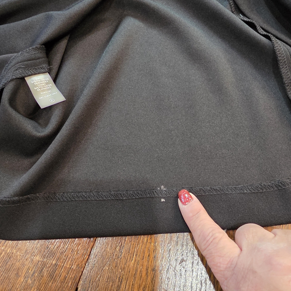 Tommy Hilfiger Black Cocktail Dress w/Bell Sleeves Sz 14 - Picture 4 of 13